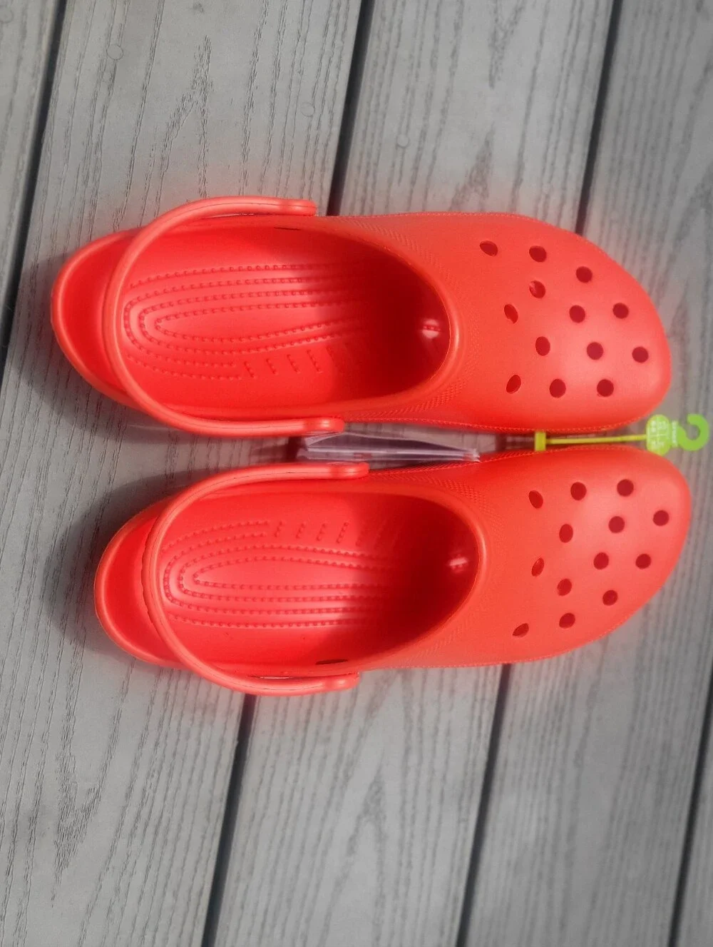 CROCS Classic Clog in Coral-Red Orange Men's Size13 Shoes Sandals